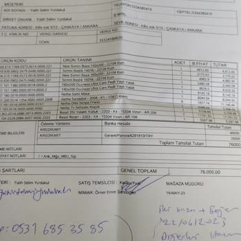 Yataş Enza Home Eksik Teslimat Hatalı Kurulum