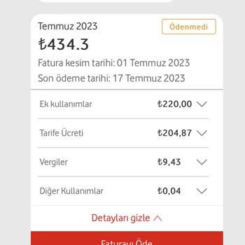 Vodafone Faturalar 3 Katı Geldi
