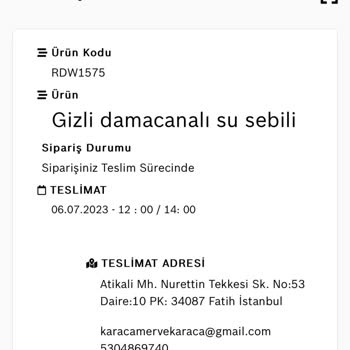 Bosch Sipariş Teslimatı Sorunu