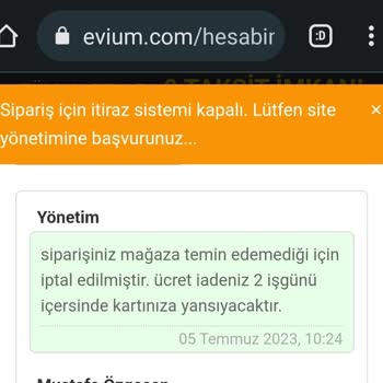 Evium.com Yanıltma Şüphesiyle İlgili Şikayet