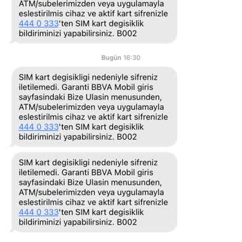 Garanti BBVA Sim Kart Değişikliği Nedeniyle Kod Gelmiyor