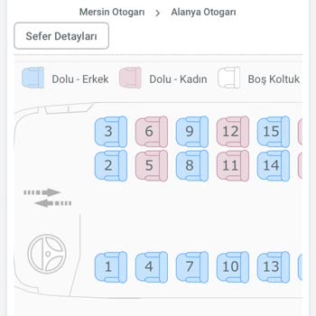Mersin Nur Turizm Otobüs Şoförü Almadı
