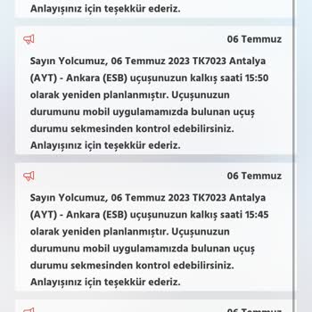 Türk Hava Yolları Mağduriyeti