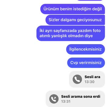 Modashopier Giyim-İç Giyim  Para İadesi İstiyorum