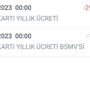 İş Bankası Kredi Kartı Yıllık Kart Kesinti