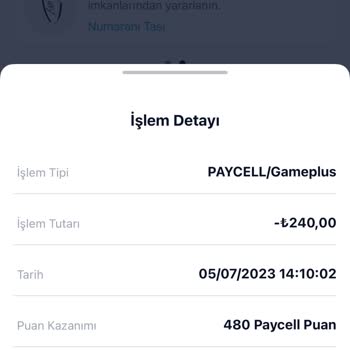 Paycell Gameplus %50 Anında İade