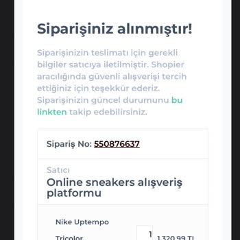 Ades. Sneakers Ürünüm 2 Gündür Kargoya Verilmedi
