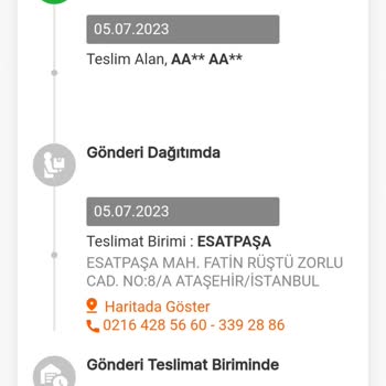 MNG Kargo Esatpaşa Şubesi Teslim Edildi Görünüyor Teslim Etmediler