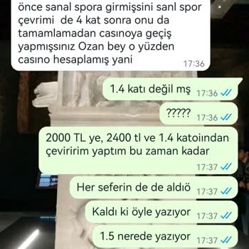 Bahisal Firması Ödeme Yapmadı
