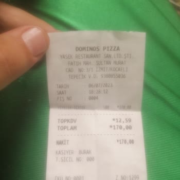 Domino's Pizza Hijyen Çok Kötü