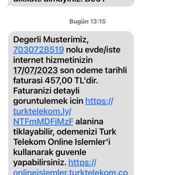 Türk Telekom Fatura Yüksek