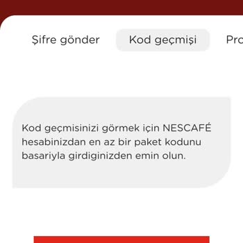 Nescafe Gold Geçersiz Promosyon Kodu