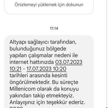 Millenicom Altyapısı Sorunu Yüzünden İnternet Kesilmesi Durumu