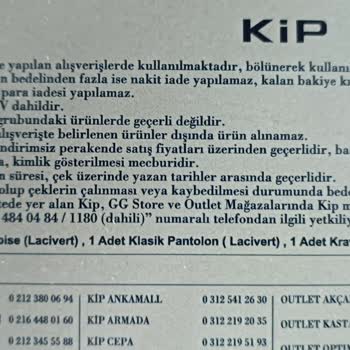 KİP Mağazası Sözünün Arkasında Durmuyor