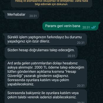 Bets10 Para Yatırdım Hesaba Geçmedi Sürekli İstediler