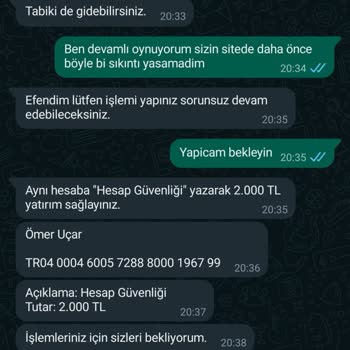 Bets10 Para Yatırdım Hesaba Geçmedi Sürekli İstediler