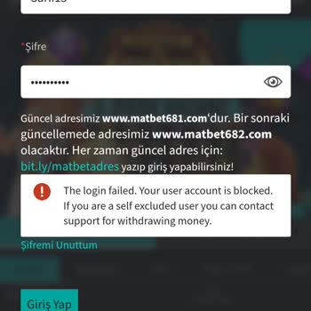 Matbet Hesabım Bloke Edildi İçinde Param Kaldı