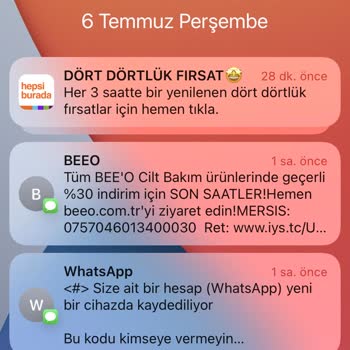 WhatsApp Hattından Mesaj Geliyor