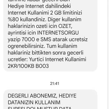 Vodafone Hediye Date Kullanımı