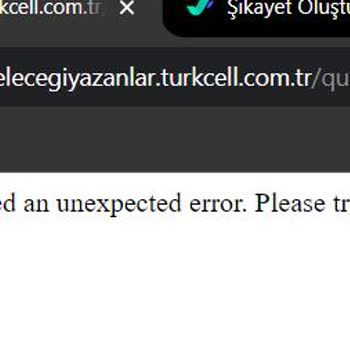 Turkcell Geleceği Yazanlar İleri Seviye Siteye Hata Verdiren Soru