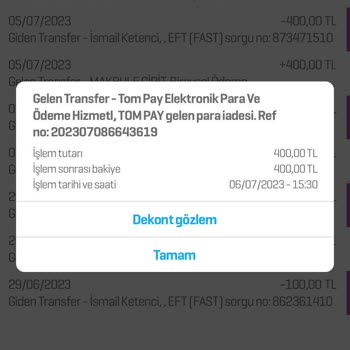 Hadi TOM Pay A101 Hadi'ye Para Yükleyemiyorum!