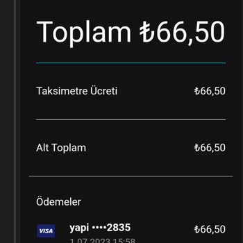 Uber Ücreti Hem Nakit Olarak Hem De Kredi Kartımdan Tahsil Etti!