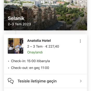 Booking.com Selanik Anatolia Hotel Önünde Plakalarımız Çalındı