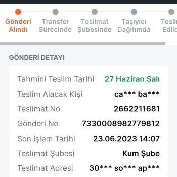 Trendyol Expresse Teslim Edilen Ürünümün Kargoda Kaybolması