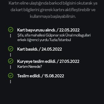 Papara Kart Gelmedi Ama Geldi Gözüküyor