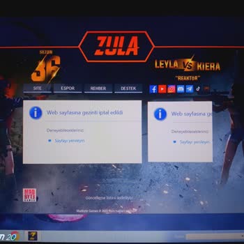 Zula Oyununun Açılmaması Ve Hata Vermesi "site Hatası"