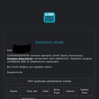 A101 İnternet Alışveriş Problemi