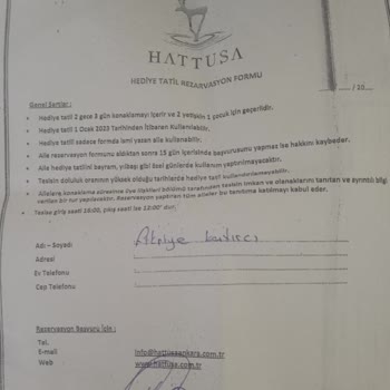 Hattuşa Vacation Thermal Club Bedava Tatil Belgemiz Var Ama Kullanamıyoruz