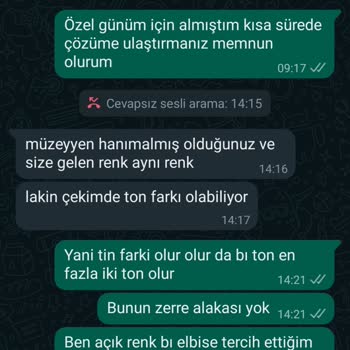 Tesettür Çarşım Yanlış Ürün Ve İade Alınmaması