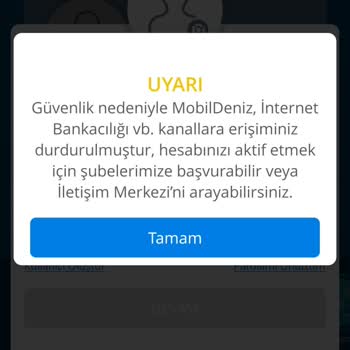 Denizbank İnternet Bankacılığına Giremiyorum