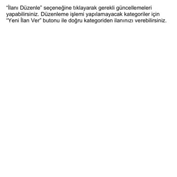 Sahibinden Araç Satış İlanı Verip İlan Reddedilmesi