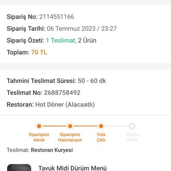 Ankara Hot Döner Alacatı Kömür Yollasaydınız