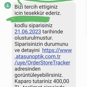 Atasun Optik Lens Ve Gözlük Gecikmesi