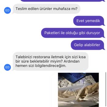 Zurna Dürüm Getir Yanlış Sipariş Getirdi Ve Yüzüstü Bıraktı