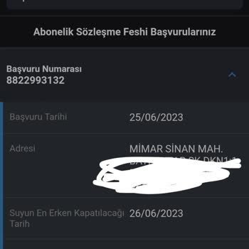 İSKİ Abonelik Feshi
