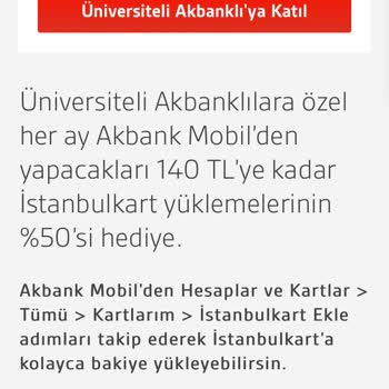 Akbank Mobil Kampanyası İle İlgili Sorun