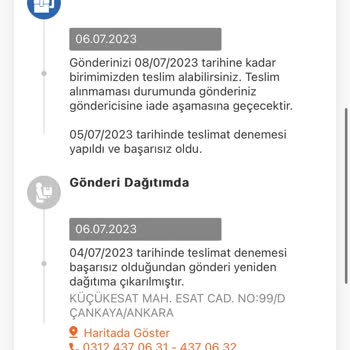 MNG Kargo Esat Şubesi Sorunu