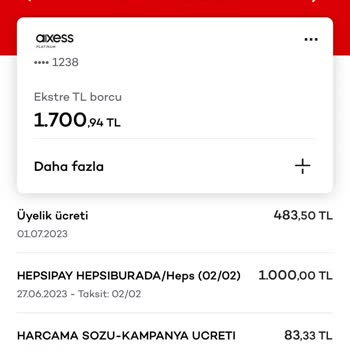 Akbank 483 TL Kart Aidatı!