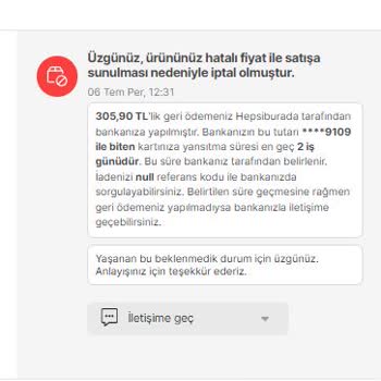 Hepsiburada Ürünlerin Sebepsiz Yere İptal Edilmesi