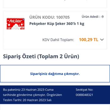 Avansas Sipariş Teslimatı Sorunu