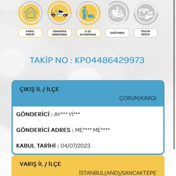 PTT Kargo Teslim Edilmeyen Kargo