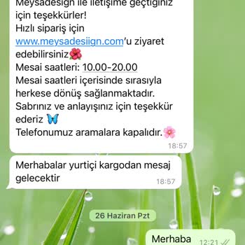 Meysadesign 15 Gün Önce Sipariş Verildi, Hala Teslim Edilmedi