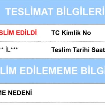 Aras Kargo Teslim Edilmeyen Ama Teslim Edilmiş Görünen Kargo.