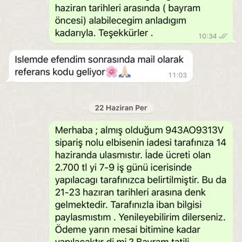 Deep Atelier İade Ücret Ödenmemesi