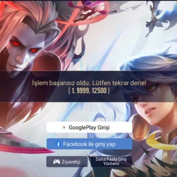 Arena of Valor Hata Kodu Veriyor.