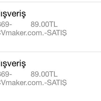 Cvmaker.com.tr İşitme Engelli Müşteri Olarak İzinsiz Para Çekimi
